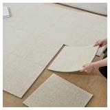 Candockway Carpet Tiles Peel and Stick, Squares Anti-Slip Carpet Floor Tile 12 Pcs 15.75