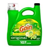 Gain Liquid Laundry Washing Detergent, Original Scent 154 fl oz, 107 Loads, Lasting Freshness + Powerful Cleaning and Odor Fighting ingredients