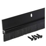 Randall Manufacturing Co., Inc | Door Sweeps â Aluminum & Brush | Brush Sweeps for Gaps Up to 1â | Black Trim with Black Brush | 3 Feet | Fill Gaps & Keep Unwanted Debris Out