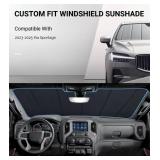Pigenius Windshield Sun Shade for Kia Sportage 2023-2025,Thicken Front Windshield Sunshade for Summer,6 Layers Sun Shield,Accordion Fold