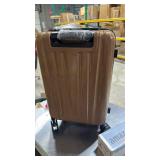 Hanke 20 Inch Carry On Luggage 22x14x9 Airline Approved Lightweight PC Hard Shell Suitcases with Wheels Travel Luggage Rolling Suitcase Travel Luggage Bag Christmas Gifts for Birthday ï¼Brownï¼