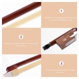 Vaguelly 1/2 Size Violin Bow with Horse Hair for Students Balanced Weight Distribution Perfect for Practice and Replacement