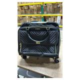 Ytonet Rolling Laptop Bag, Rolling Briefcase for Women with 4 Spinner Wheels, 17.3 Inch Briefcase for Women with Lock and Packing Cube, Laptop Bag with Wheels for Travel Work Business Teacher,Black