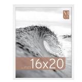 MCS Foundation 16x20 Poster Frame Traditional White, Vertical & Horizontal Wall Hanging Large Picture Frame for Photos, Posters & Art Prints (1-Pack)