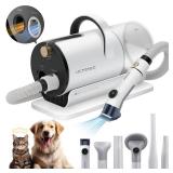 Ultenic P30 Combo Dog Grooming Vacuum Kit, Pet Hair Vacuum & Dryer 3-in-1 for Dogs Cats, Dog Vacuum Brush for Shedding Grooming, Suitable for Thick Short Long Pet Hair