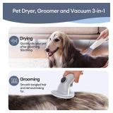 Ultenic P30 Combo Dog Grooming Vacuum Kit, Pet Hair Vacuum & Dryer 3-in-1 for Dogs Cats, Dog Vacuum Brush for Shedding Grooming, Suitable for Thick Short Long Pet Hair