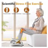 DamKee Under Desk Elliptical Exercise Machine, Electric Leg Exerciser As Seen On TV, 12 Speed Foot Exerciser While Sitting for Seniors, Portable Mini Seated Pedal Exerciser for Home Office