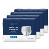 Amazon Basics Unisex Protective Underwear, Overnight Absorbency, Small/Medium