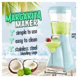 Nostalgia Margarita Machine - Blender for Smoothies, Margaritas, Daiquiris, and Slushies - Aqua - 64-Ounce
