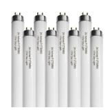 Konideke 24 Inch F17T8/865 Fluorescent Bulb Daylight 6500K, 17 Watt T8 Light Bulb, 2 Foot Fluorescent Light Bulb, 1460 lumens, G13 Medium Bi-Pin Cap 8 Pack