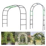 Metal Pergola Arbor Garden Arch - 4.6 * 7.8 or 6.4 * 7.5Ft, Assemble Freely 2 Sizes for Various Climbing Plant, Bridal Party Decoration
