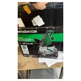 Metabo HPT 10-Inch Compound Miter Saw, 15-Amp Power Saw with Large 10-Inch Table, Precision Miter Angles, Single Bevel 0-45Â°, 24T TCT Blade, Positive Stops, Lightweight Design, C10FCGS