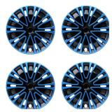Hubcap Wheel Cover Replacement R16 Hub Caps Universal-Fit Steel Wheel Rim Cover ABS Material Exterior Accessories for Car Truck SUV -Set of 4ï¼16-inchï¼Blue-Blackï¼