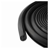 EPDM Dense Rubber Window Locking Gasket Weather Stripping Window Seal, Tow-Piece Locking Action (Inline), Fits 1/5 Inch Glass and 1/10 Inch Panel Edge, (40 Feet Length)