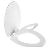 Mayfair NextStep2 Slow-Close Toilet Seat with Built-In Toddler Potty Training Seat, Removable, White, Elongated