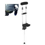 Support Way Pain Free Knee Crutch with Safety Kneepads, Ergonomic Knee Crutches with Support Platform for Enhanced Stability and Comfort, Smart Peg Leg Crutch for Single Leg Injuries