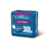 FitRight Ultra Adult Incontinence Underwear, Heavy Absorbency, X-Large, 56 - 68, 4 Packs of 20 (80 Total)