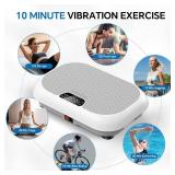 Taevno Vibration Plate Exercise Machine Weight Loss, Full Body Shaker Workout Vibration Plates Lymphatic Drainage, Stand Shake Vibrating Plate for Women Men 450 Lbs Capacity Fitness Platform White