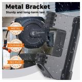 Giraffe Tools AW30 1/2MB Retractable Garden Hose Reel 1/2\" x 100 ft PRO Metal Bracket, Heavy Duty, Any Length Lock Hose Reel, 100 ft, Dark Grey