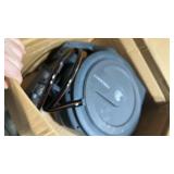 Giraffe Tools AW30 1/2MB Retractable Garden Hose Reel 1/2\" x 100 ft PRO Metal Bracket, Heavy Duty, Any Length Lock Hose Reel, 100 ft, Dark Grey