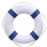 20 Inch Safety Life Preserver Ring Buoy for Swimming, Swim Foam Ring - Pool Safety Throw Rings, Rescue Lifeguard Wall Decoration (Blue)