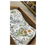 Sanracie Oversized King Quilt 128\"x120\",100% Cotton Floral Bedspreads California King Oversize Yellow Flowers Plant Pattern Printed Green Floral Bedding Coverlet Set for All Season Extra Large 3 Pcs