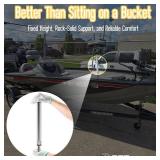 3/4\" Boat Seat Pin Post (2-Pack, 16\"), Lock-in Style Non-Threaded Pedestal Post for Marine Boat Seat Mounting, Aluminum Extension Pole for Pontoon, Fishing Boat, Bass Boat, and More