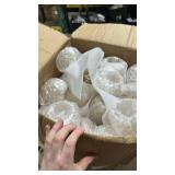 Nitial 4 Pcs 5 Arm Crystal Candelabra Centerpieces for Tables 27 Inch Tall Crystal Candle Holders Bowl Candelabra Table Centerpieces Decor for Wedding Christmas Dinner Party Events (Gold)