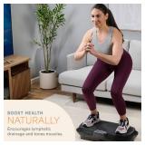 LifePro Vibration Plate Exercise Machine - Whole Body Workout Vibration Fitness Platform w/ Loop Bands - Home Training Equipment for Weight Loss & Toning (Black)