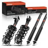 A-Premium Set (4) Front and Rear Complete Shock Absorber Strut & Coil Spring Assembly Compatible with Honda Civic 2006-2011 & Acura CSX 2006-2011 Sedan