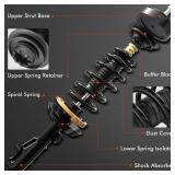 A-Premium Set (4) Front and Rear Complete Shock Absorber Strut & Coil Spring Assembly Compatible with Honda Civic 2006-2011 & Acura CSX 2006-2011 Sedan
