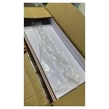Hoolerry 5 Pcs Wire Shelf Covers Foamed PVC Wire Rack Covers for Removable Closet (Not Wood) Pantry Shelves for Cabinet Bathroom Kitchen Shelving Decoration(Dark Wood Color,32x12inch)