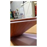Hoolerry 5 Pcs Wire Shelf Covers Foamed PVC Wire Rack Covers for Removable Closet (Not Wood) Pantry Shelves for Cabinet Bathroom Kitchen Shelving Decoration(Dark Wood Color,32x12inch)