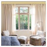 VOIIY 2 Pack Gold Curtain Rods for Windows 28 to 48 Inch(1.5-5 Feet),1\" Diameter Drapery Rods with Modern Style End Cap Finials,Size:30
