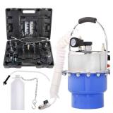YSTOOL Brake Bleeder Kit Pneumatic Pressure Brake Clutch Fluid Bleeding Tool Set with Master Cylinder Adatpers Air Power Pressurized Oil Change Bleeder Machine and Waste Oil Collection Bottle (Blue)