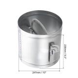 PATIKIL 10\" HVAC Duct Manual Volume Damper, Metal Adjustment Airflow Ducting Backdraft Damper Control for Air Ventilation System