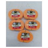 Progrip 512121 12 Ft Lashing Strap, Orange, 5 Pack