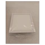 WAC Lighting Square 7  1-Light 3000K Energy Star Aluminum Flush Mount in White