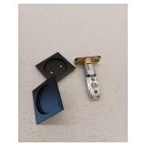 Kwikset 334Sqt Square Passage Hall/Closet Pocket Door Lock - Black
