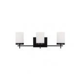 Generation Lighting 4490303 Zire 3 Light 24  Wide Bathroom Vanity Light - Black