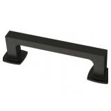 Franklin Brass P41770k-C Parow 3-3/4  Center To Center Handle Cabinet Pull - Black, 12 Pack