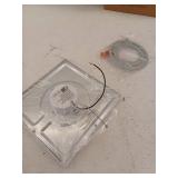 WAC Lighting Square 7  1-Light 3000K Energy Star Aluminum Flush Mount in White - Retail: $64