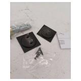 Kwikset 334Sqt Square Passage Hall/Closet Pocket Door Lock - Black - Retail: $32