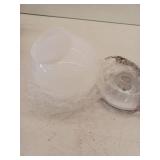 Progress Lighting White 1-Light Flush Mount with White Glass - Retail: $38