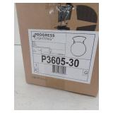 Progress Lighting White 1-Light Flush Mount with White Glass - Retail: $38