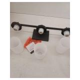 Generation Lighting 4490303 Zire 3 Light 24  Wide Bathroom Vanity Light - Black - Retail: $165