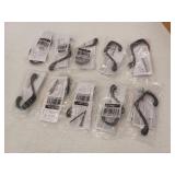 Liberty 3 W in. Heavy Duty Coat And Hat Hook - Flat Black - 10 Pack