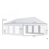 Outsunny 20x20ft White Party Canopy Tent- Incomplete- Missing box 1 of 4