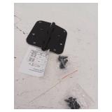 Baldwin 1140190I 0.62 in. Radius Corner Hinge  Satin Black - 4 x 4 in. - Retail: $37