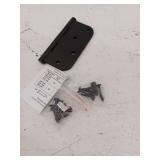 Baldwin 1140190I 0.62 in. Radius Corner Hinge  Satin Black - 4 x 4 in. - Retail: $37